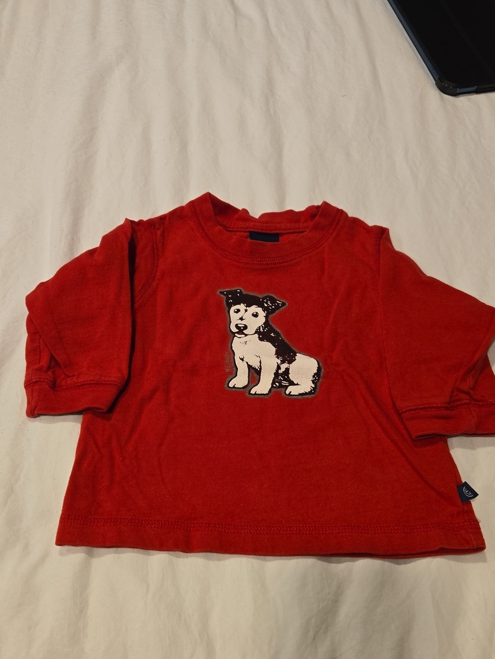 Oshcosh 12 MO Red Kids Puppy Graphic Long-Sleeve Top